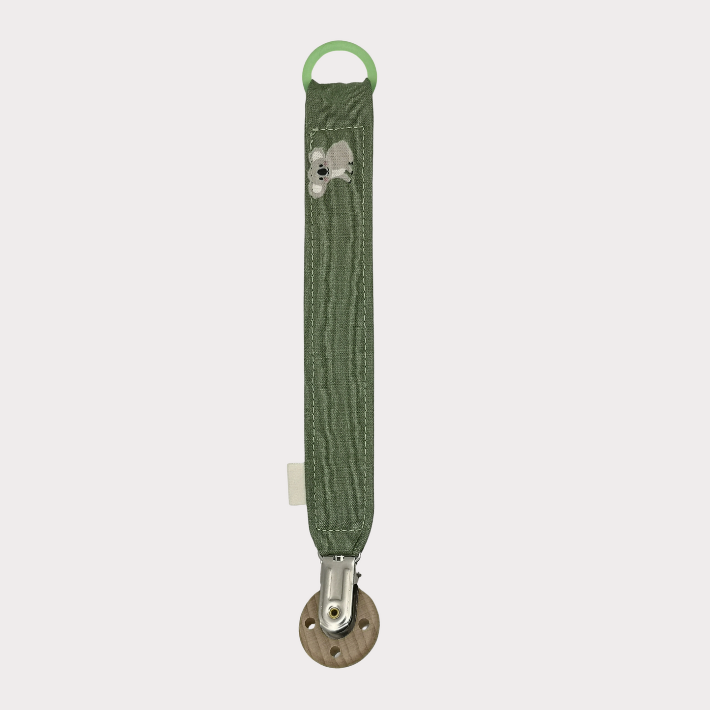 Speenkoord stof groen met koala