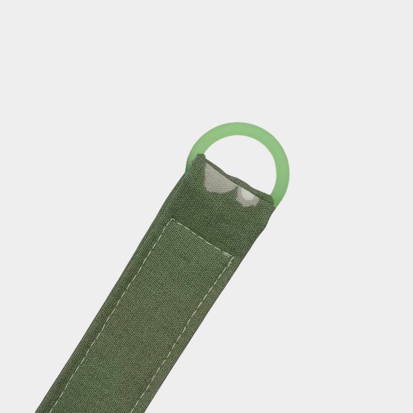 Speenkoord met naam stof groen met koala